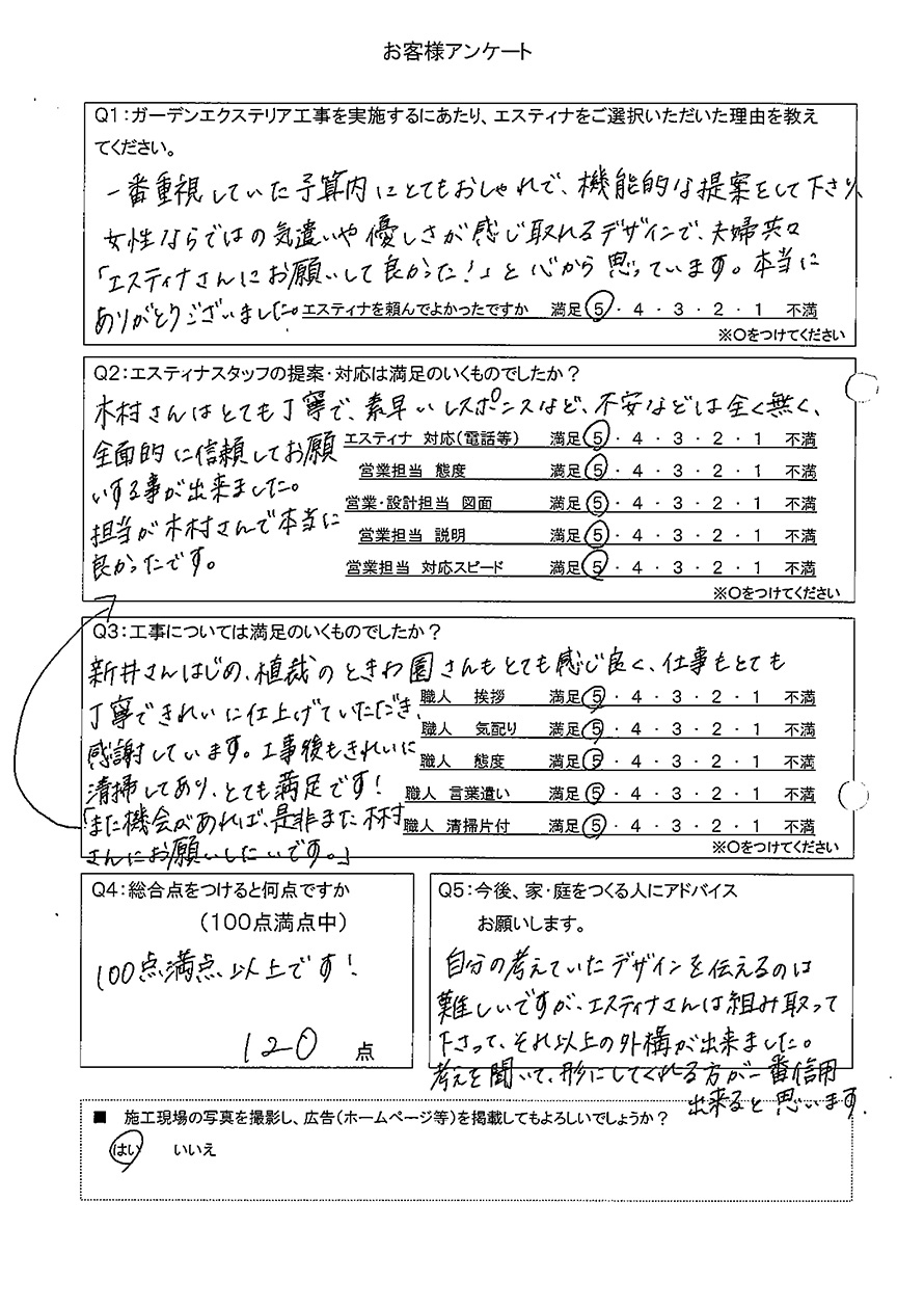 予算内にとてもおしゃれで機能的な提案をして下さりました